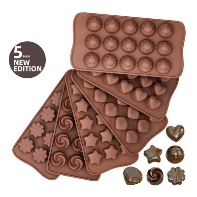 China Sustainable Cake Decorating Tools Kitchen Baking Accessories 3d DIY Fondant Mold Candy Chocolate Cake Silicone Mold Set for sale