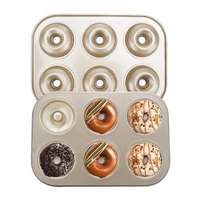 China Sustainable Wholesale Stainless Cake Bakeware Desserts Bake Donuts Cake Baking Tray Carbon Steel Cake Molds Donut Mold for sale