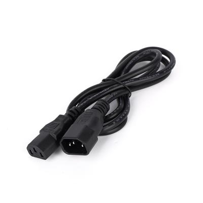 China Consumer Electronics Male To Female Mains Plug Power Cable IEC C13 C 14 Cord 13A Power Extension Cord For Hair Straightener for sale