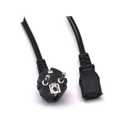 China Consumer Electronics OEM AC Power Cord Europe Standard To IEC 60320 C13 Power Cable With VDE Certificate for sale