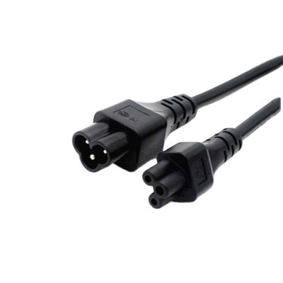 China Customized Consumer Electronics IEC 60320 IEC 250V C5 To C6 Female To Male Power Cable Extension C5 C6 Connector Power Cord For Consumer Electronics for sale