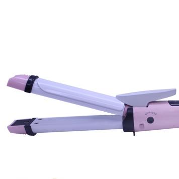 China Beauty product 2in1 hair straightener and curling iron/electronic hair tool, hair curler and straightener making for sale