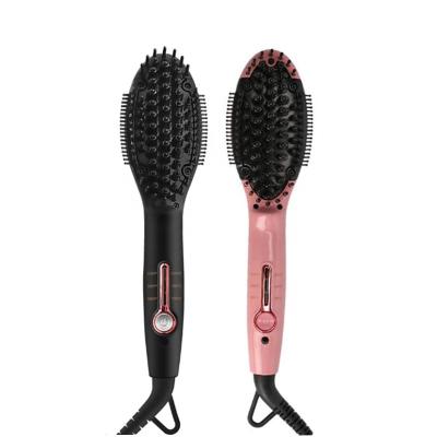 China NEW MCH Tourmaline Heating Element Negative Ion Ceramic Coating Ceramic Coating Fast USE Hair Straightener Brush for sale