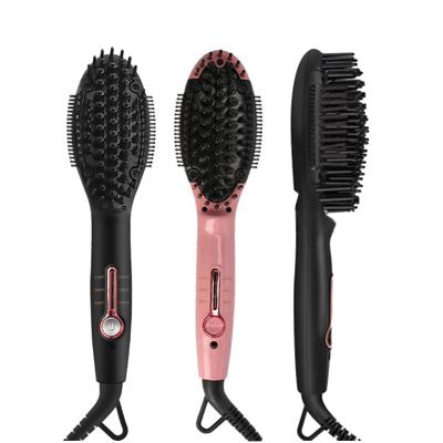 China Salon Beauty Salon Hair Straightener Brush Electronic Hair Straightening Brush for sale