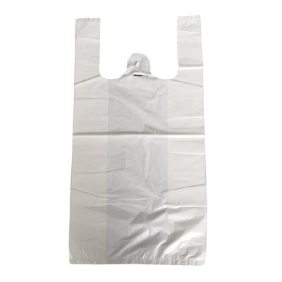 China Disposable Plastic Carry Bag For Food Delivery Restaurants Die Cut To Handle Clear To Take Out Plastic Bag for sale