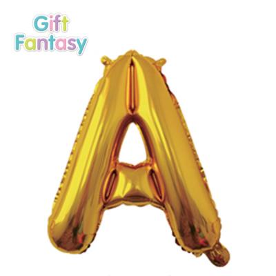 China 16 Inch Alphabet Gold Letter Balloons Gift Toy Foil Helium Balloon Happy Birthday Decoration Happy New Year for sale