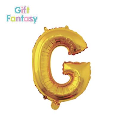 China Gift Toy 16 Inch Golden Alphabet Letter G Balloons Happy New Year Foil Helium Balloon Happy Birthday Decoration for sale