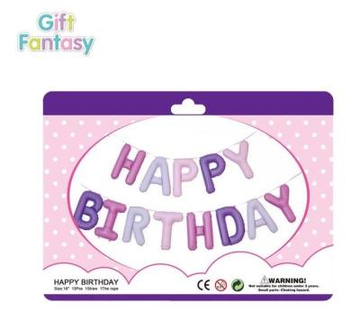 China Toy Happy Birthday Balloons Boy Girl Gift Decoration Party Purple Pink Number Balloon Set Kids Decoration Girl Party Globos for sale