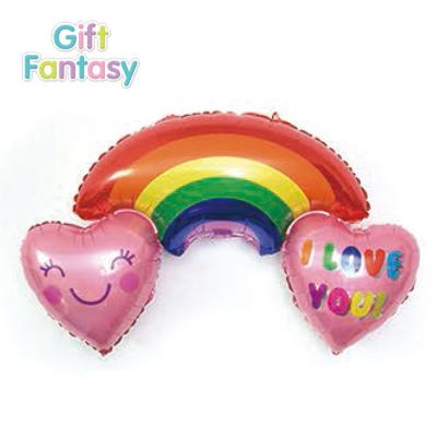 China Gift Toy Wholesale globos love balloon for wedding party Valentine's Day heart helium foil balloon love kiss balloons for sale