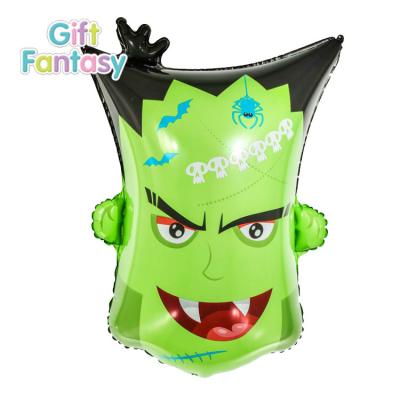 China Gift Toy Happy Halloween Foil Balloon Monster Foil Balloon Helium Head Balloon for Halloween Carnival Party and Bar Decoration Custom Glo for sale