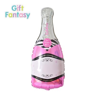 China Toy Wholesale High Quality Large Size Helium Foil Balloon Rose Bubble Champagne Cup Beer Bottle Balloons Gift For Birthday Wedding globos for sale