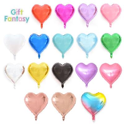 China Gift Toy Customized Production of aluminum foil heart shaped balloon for birthday wedding decoration globos for sale