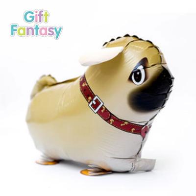 China Colorful gift toy dog ​​foil balloons pug balloons animal globos birthday decor kids walking toys walking balloon animal globos for sale