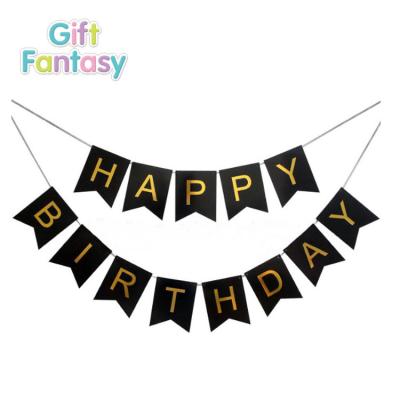 China Gift Toy Hot Sale Party Festival Decoration Happy Birthday Banner Letter Flag Party Fishtail Banner for sale