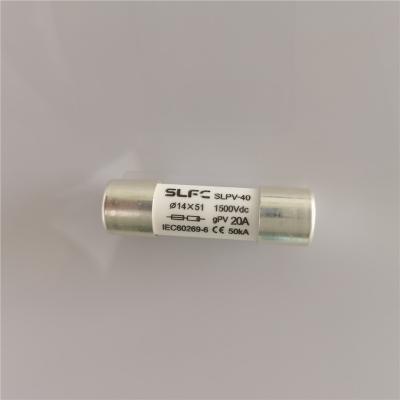 China LOW VOLTAGE 20A 25A 30A 32A 35A 40A 1500Vdc 14*51 PV Solar Fuse for sale