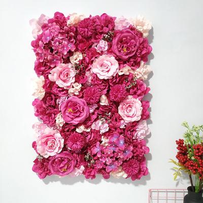 China Wedding Decoration Wedding Decoration Backdrop Plastic Flower Wall Panels Wholesale India for sale