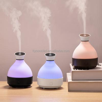 China 2022 Hotel Aromatherapy 250ML Diffuser Air Humidifier with Ultrasonic Cool Mist Mini Aroma Essential Oil LED Light Home Room Diffuser for sale