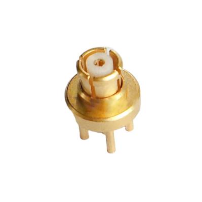 China 50Î © Fine Machined RF SMP Coaxial Female Connector 2.54 Pin Spacing PCB Solder Circuit Board for sale