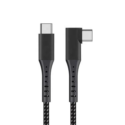 China MP3/MP4 Player 90Degree C To USB Fast Charging Cable 3.0 3A 60W 1M Type C Cable 90Degree C For Computer for sale