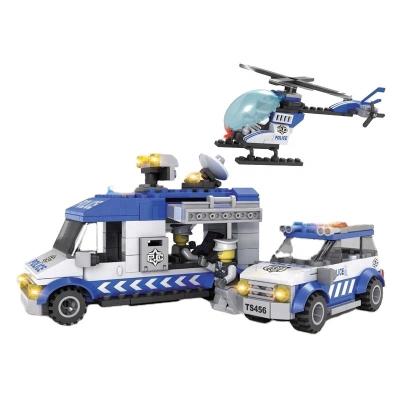 China 2022 DIY Construction Toy Children's Educational Plastic Police Cars Toy Building Block Sets for sale