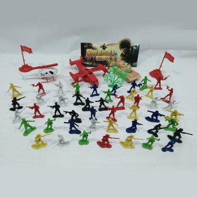 China MODEL TOY High Quality Vinyl Material Toy Green Soldiers Model Game set cheap military army toys toys set for boys for sale