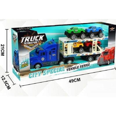 China Electric Friction Power Alloy Car Storage Container Container Truck Toy For Kids 77x51x87cm for sale