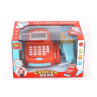 China Mini 2022 Multi Function Electric Game Toy Cash Register Set Electric House Series 2022 for sale