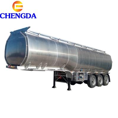 China Truck Trailer New Waste Oil Fuel Tank Tanker Truck Semi Trailer Price Aluminum Tanker for sale