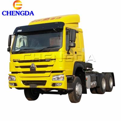 China Brand New Sinotruk 6x4 371hp HOWO Diesel Tractor Trailer Trucks 10 Wheel Metal Truck Head for sale