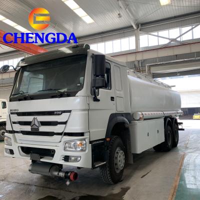 China Sinotruk Howo 6X4 336HP 371HP Carbon Steel Q235 Stainless Steel 15000 Liters 20000L Fuel Tank Truck Oil Tanker for sale