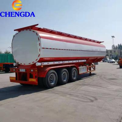 China Truck trailer 3 axle 45000l truck trailer fuel oil tanker trailer new used fuel tank semi trailer for sale