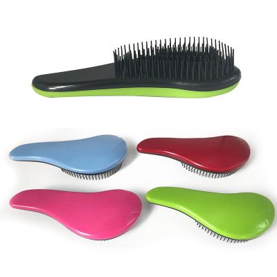 China Salon Salon Styling Shower Anti-static Plastic Massage Tool Handle Detangler Hairbrush Magic Comb for sale