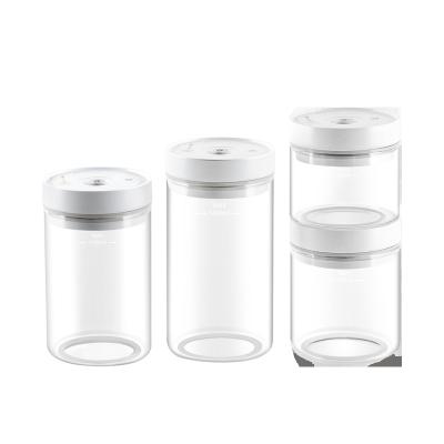 China Vacuum to Improve Nutrition Borosilicate Canned Food Glass Vacuum Food Box with Free Automatic Electric Hand Vacuum Pump Food Container Storage Box Lunch Box for sale