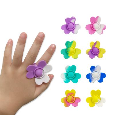 China Popular Baby Toy Silicone Finger Ring Food Grade Safe Silicone Kids Toys for sale