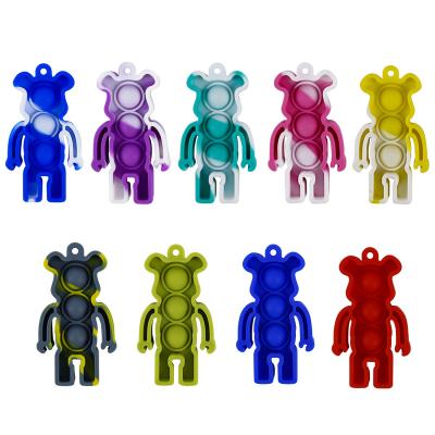 China Silicone bear shape factory direct sale fidgety person toys support shape toy for kids silicone eco-friendly toys for sale