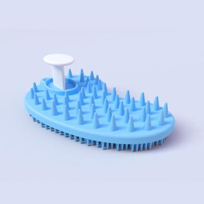 China EXFOLIATE Eco Dry Natural Exfoliating Body Brushes Soft Hand Shower Brush Silicone Bathroom Scrubber for sale