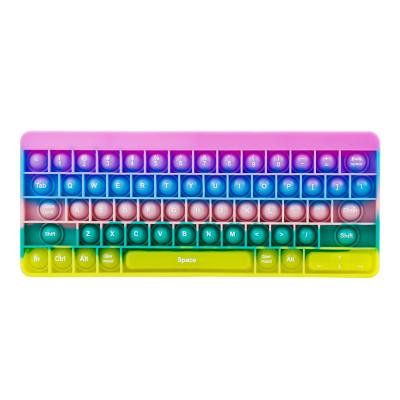 China Keyboard toys factory price fidgety person toys for kids soft silicone BPA free fidgety person products for sale