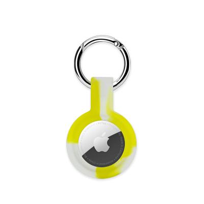 China Shockproof Portable Silicone Key Chain Airtag Case Protector Cover For AirTags Holder Protective Shell Cases GPS Tracker for sale