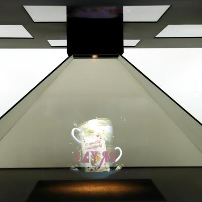 China LED Light Pyramid Hologram Display USB Port Advertising 165x165x82 Cm for sale