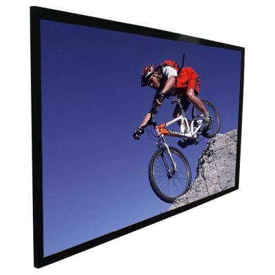 China Retractable Home Theater Projector Screen , 16x9 Projector Screen Wall Or Floor Stands Installed for sale