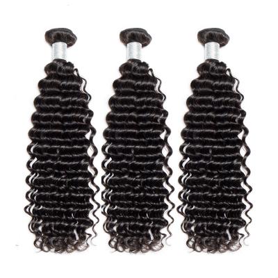 China 100% Deep Wave Human Hair Bundles Natural Remy Hair 7A 8A 9A Yaki Hair Weave Double Wave 1/3/4 Piece Weft for sale