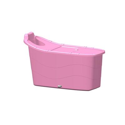 China Unfoldable Bathtub Sustainable Plastic Adult Soaking Modern Portable Indoor Bathtub For Adults for sale