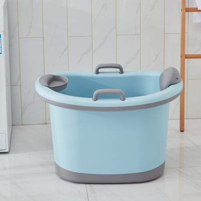 China Unfoldable Stored Portable Plastic Mini Small Baby Spa Bathtub Without Lid for sale