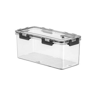 China Modern Transparent Food Container Refrigerator Organizer Plastic Refrigerator Storage Box for sale