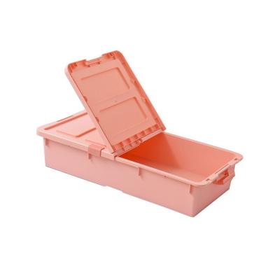 China Hot Sale Plastic Keyway Viable Toy Kids Stackable Under Bed Large Desktop Storage Box for sale