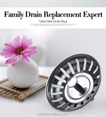 China Strainer 304 Stainless Steel Basketdrain Sink Strainer Plug Plug for sale