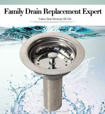 China Strainer Quality Choice Stainless Steel Kitchen Sink Drain Kit Dish Drainer for sale