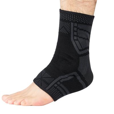 China Factory Wholesale High Elastic Support Adjustable Sports Ankle Brace Sleeves Bandage Protector for sale