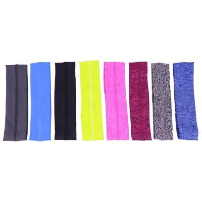 China Anti-slip hot sale sport headband fashion yoga scrunchie elastic sweatbands for sale