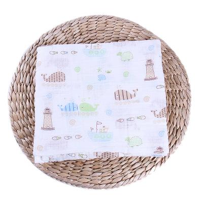 China HOT wholesale private label organic cotton baby bamboo muslin swaddle 2layers blanket newborn wrap for sale